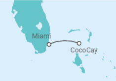 Itinerario del Crucero Escapada a Cococay - Royal Caribbean