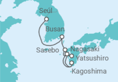 Itinerario del Crucero Corea Del Sur, Japón TI - Costa Cruceros