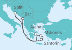 Itinerario del Crucero Croacia, Grecia - Celebrity Cruises