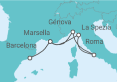 Itinerario del Crucero Francia, Italia - MSC Cruceros