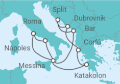 Itinerario del Crucero Italia, Grecia, Croacia TI - con vuelos - Celebrity Cruises