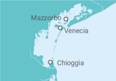 Itinerario del Crucero Venecia, clásica y secreta - CroisiEurope