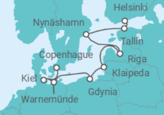 Itinerario del Crucero El Báltico: Alemania y Suecia - NCL Norwegian Cruise Line