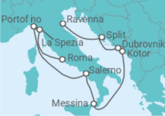 Itinerario del Crucero Croacia, Montenegro, Italia TI - con vuelos - Celebrity Cruises