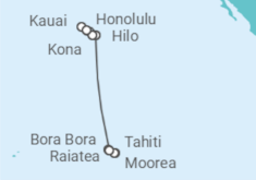 Itinerario del Crucero Pacífico Sur: Kauai y Moorea - NCL Norwegian Cruise Line