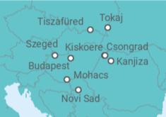 Itinerario del Crucero Del Tisza al Danubio: Hungría al completo  - CroisiEurope