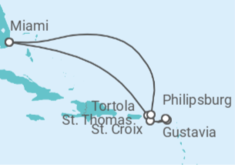 Itinerario del Crucero Dicha de las Islas del Caribe - Oceania Cruises
