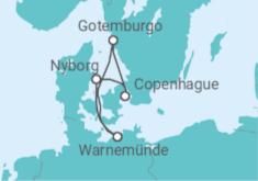 Itinerario del Crucero Dinamarca, Suecia TI - AIDA