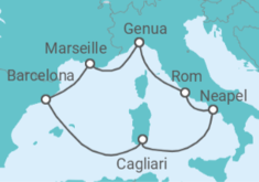Itinerario del Crucero Desde Pireo (Atenas) a Fusina (Italia) - Explora Journeys