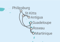 Itinerario del Crucero Islas Canarias TI - AIDA