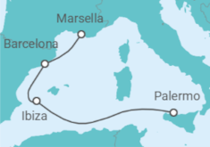 Itinerario del Crucero España - Costa Cruceros