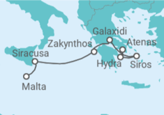 Itinerario del Crucero Grecia - Seadream Yacht Club