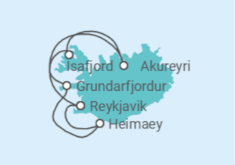 Itinerario del Crucero Islandia - Ponant