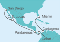 Itinerario del Crucero México, Costa Rica, Panamá, Colombia - MSC Cruceros