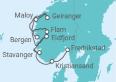 Itinerario del Crucero Noruega - Ponant