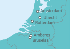Itinerario del Crucero Crucero por Países Bajos y Bélgica  - CroisiEurope