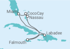 Itinerario del Crucero Bahamas, Jamaica - Royal Caribbean
