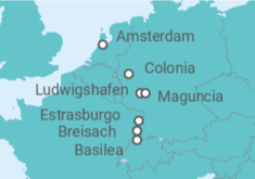 Itinerario del Crucero El encantador Rin - AmaWaterways