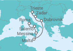 Itinerario del Crucero Debut en el Mediterráneo - Oceania Cruises