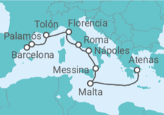 Itinerario del Crucero Vacaciones Europeas - Oceania Cruises