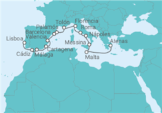 Itinerario del Crucero Explorador del sur de Europa - Oceania Cruises