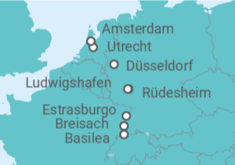 Itinerario del Crucero El cautivador Rin - AmaWaterways