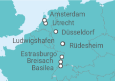 Itinerario del Crucero El cautivador Rin - AmaWaterways