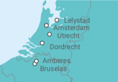 Itinerario del Crucero Lo mejor de Holanda y Bélgica - AmaWaterways