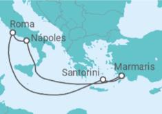 Itinerario del Crucero Italia, Grecia - MSC Cruceros