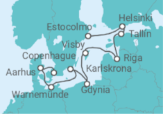 Itinerario del Crucero Un viaje para recordar - Oceania Cruises