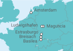 Itinerario del Crucero Holanda, Alemania, Francia - AmaWaterways