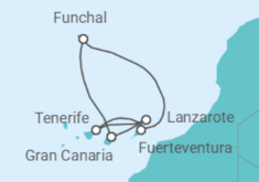 Itinerario del Crucero Islas Canarias - Costa Cruceros