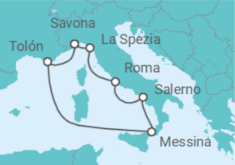 Itinerario del Crucero Italia, Francia - Costa Cruceros