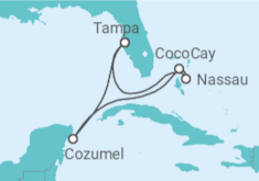 Itinerario del Crucero México, Bahamas - Royal Caribbean