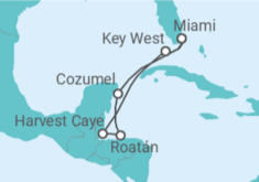 Itinerario del Crucero Reserva de la selva tropical - Regent Seven Seas