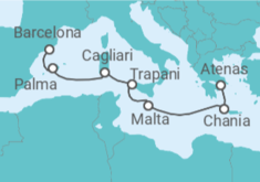 Itinerario del Crucero Popurrí Mediterráneo - Regent Seven Seas