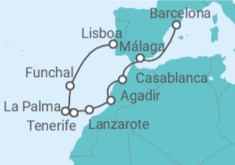 Itinerario del Crucero Islas Canarias - Regent Seven Seas