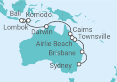 Itinerario del Crucero Más allá del interior - Regent Seven Seas