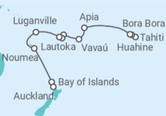 Itinerario del Crucero Islas del paraíso - Regent Seven Seas