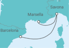 Itinerario del Crucero Italia - Costa Cruceros