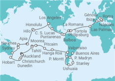 Itinerario del Crucero Vuelta al mundo 2027 - MSC Cruceros