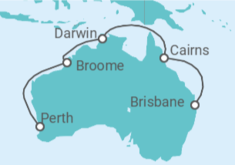 Itinerario del Crucero Australia - Princess Cruises