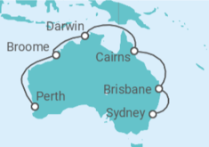 Itinerario del Crucero Australia - Princess Cruises