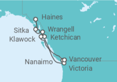 Itinerario del Crucero Alaska - Azamara