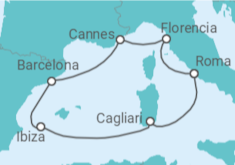 Itinerario del Crucero España, Italia, Francia - MSC Cruceros