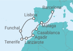 Itinerario del Crucero Islas Canarias - Oceania Cruises