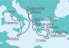 Itinerario del Crucero Esplendor dálmata y egeo - Oceania Cruises