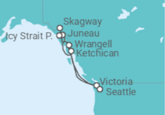 Itinerario del Crucero Alaska - Oceania Cruises