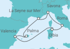 Itinerario del Crucero Historia y belleza natural - Costa Cruceros