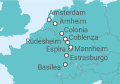 Itinerario del Crucero Desde Basilea (Suiza) a Ámsterdam (Holanda) - Riverside